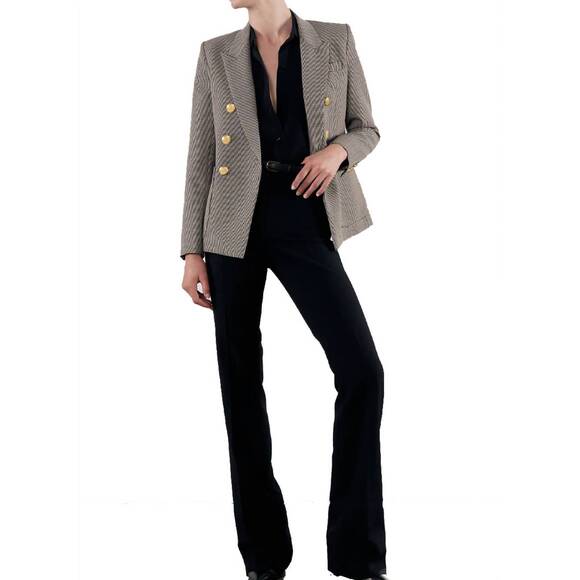 NEW NILI LOTAN arielle high-rise pant in black - Picture 3 of 5